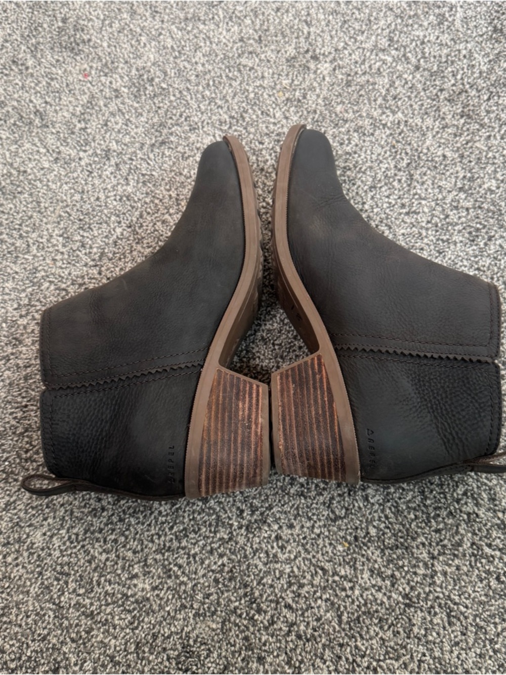 Teva Anaya Bootie RR Womens 10 Brown Leather Ankle Boots Side Zip Comfort - Picture 6 of 9